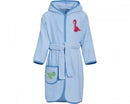 Dino badjas lichtblauw junior maat 74/80