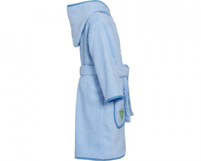 Dino badjas lichtblauw junior maat 74/80