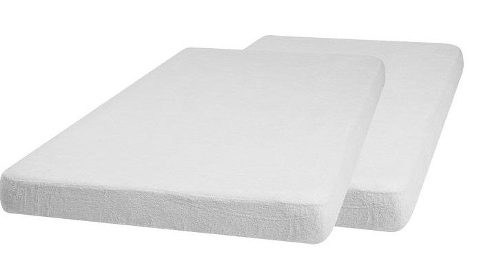 hoeslaken 140 x 70 cm polykatoen wit 2 stuks