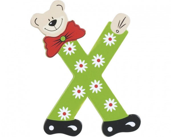 letter X beer hout 10 cm