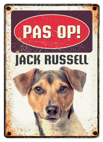Plenty Gifts Waakbord Blik Jack Russell 15X21 CM