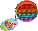 portemonnee fidget rond junior 8 x 3,5 cm oranje/geel