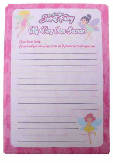 Memoblaadjes Geheimen voor mijn Fee A5 roze 25 stuks