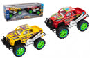 monstertrucks Inertia Power 20 cm geel/rood 2-delig