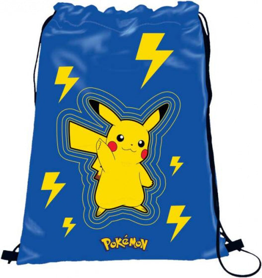 gym- en zwemtas 37 x 43 cm blauw/geel