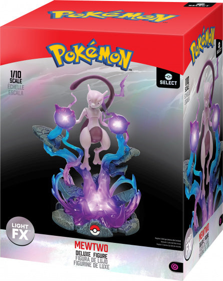 verzamelobject Mewtwo lichtgevend 1:10 25 cm paars