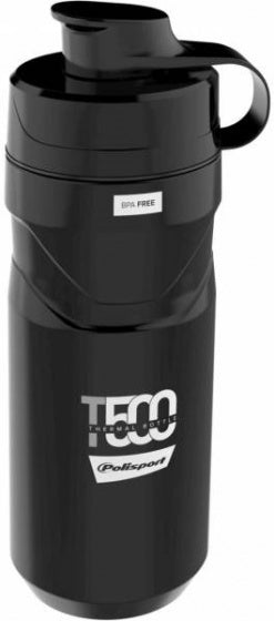 Thermo bidon Polisport T500 - 500 t/m 650 ml - zwart