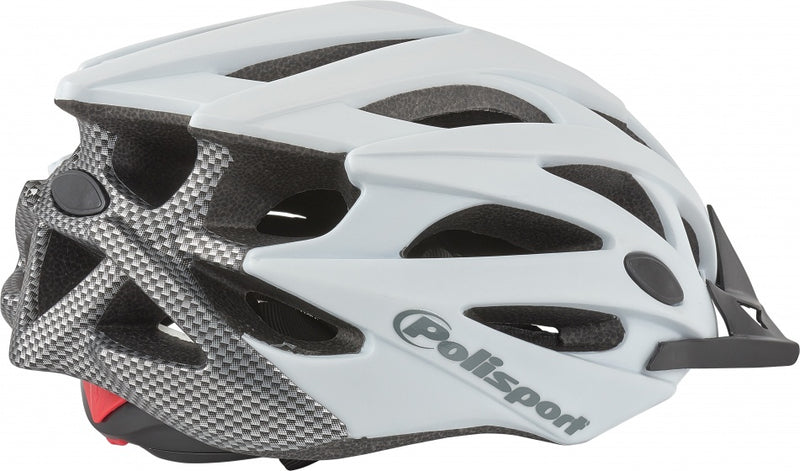 Fietshelm Polisport Twig L 58-61 cm - wit / mat carbon