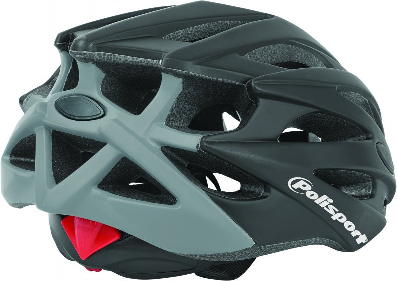 Fietshelm Polisport Twig L 58-61 cm - zwart / grijs
