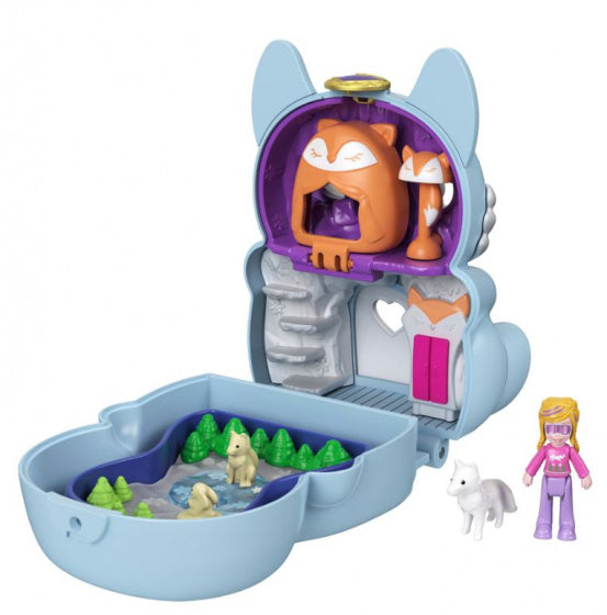 speelset Tiny Paw Print poolvos 10 cm lichtblauw