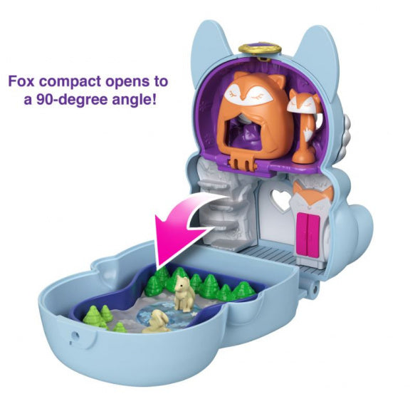 speelset Tiny Paw Print poolvos 10 cm lichtblauw