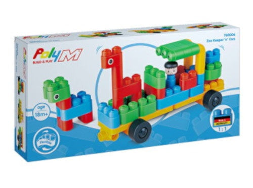 Zoo Keeper en Cars bouwblokken 41-delig