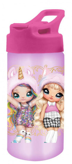 drinkbeker Unicorn meisjes 500 ml 17 cm RVS paars