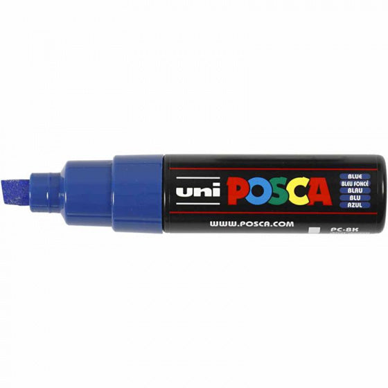 marker junior 8 mm donkerblauw