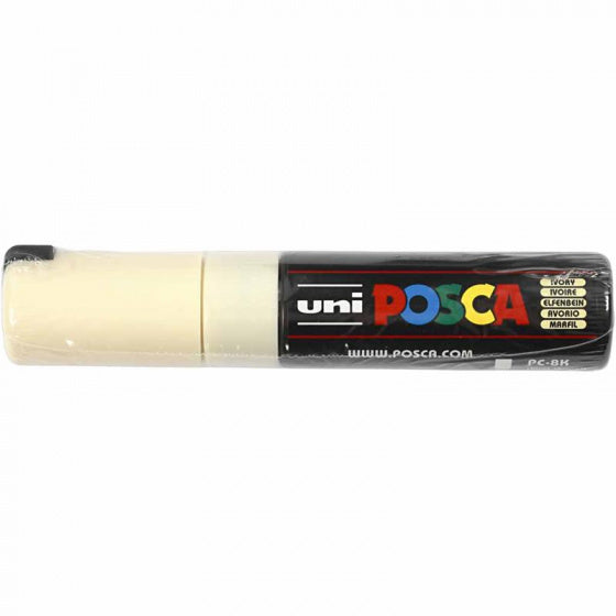 marker junior 8 mm ivoorwit