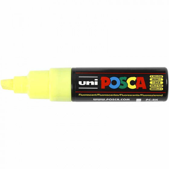marker junior 8 mm lichtgeel