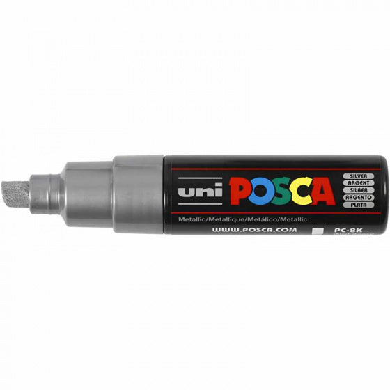 marker junior 8 mm zilver