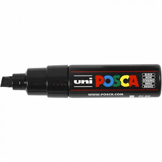 marker junior 8 mm zwart