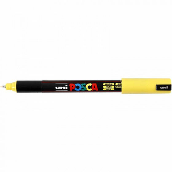 verfmarker PC-1MR lijndikte 0,7 mm geel