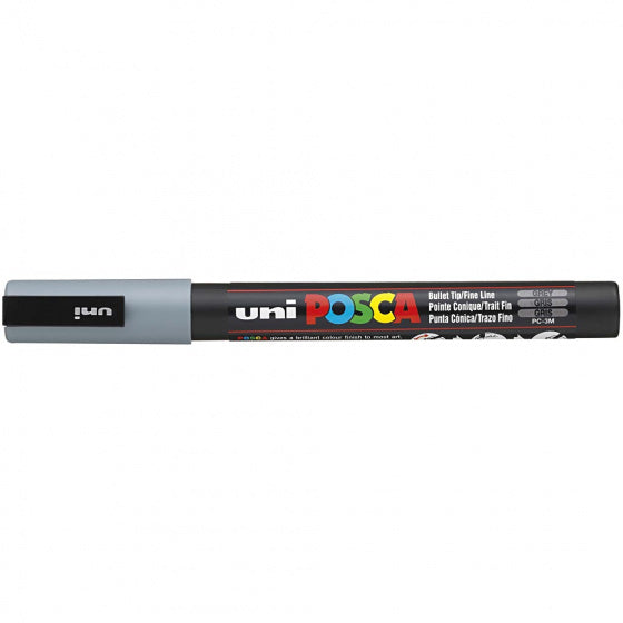 verfmarker PC-3M lijndikte 0,9 - 1,3 mm grijs