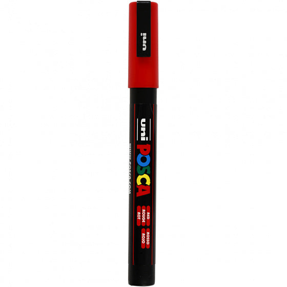 verfmarker PC-3M lijndikte 0,9 - 1,3 mm rood