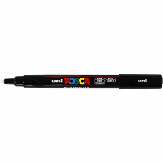 verfmarker PC-3M lijndikte 0,9 - 1,3 mm zwart