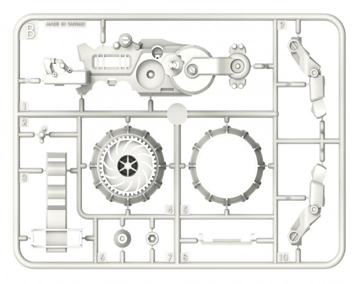 bouwpakket Racehorse jongens 19 x 16 cm grijs/rood