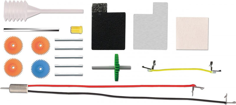 bouwpakket Racehorse jongens 19 x 16 cm grijs/rood