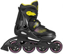 inline skates Joker hardboot 82A zwart/geel maat 28-31