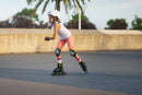 inline skates Joker hardboot 82A zwart/geel maat 28-31