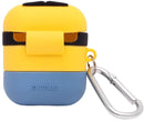 hoes Airpods 12 x 12 cm siliconen geel/blauw