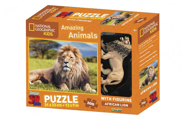 legpuzzel Amazing Animals leeuw 100 stukjes