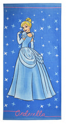 strandlaken Assepoester Princess 70 x 140 cm katoen blauw