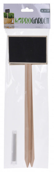 Plantenlabels Hout, 2st.