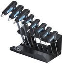 inbussleutel set T-vorm 2/2,5/3/4/5/6/8/10 mm staal 9-delig