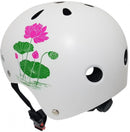 fietshelm bloem junior polystyreen wit maat M