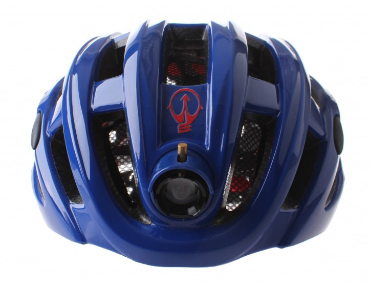 fietshelm met verlichting unisex blauw mt 49-59