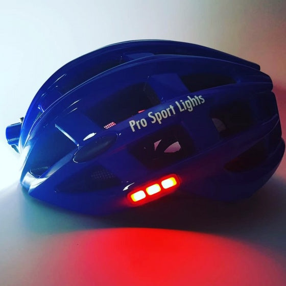 fietshelm met verlichting unisex blauw mt 49-59