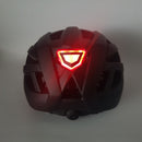 fietshelm met verlichting unisex matzwart maat L