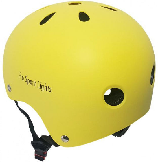 fietshelm junior polystyreen geel maat M