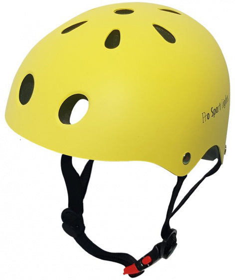 fietshelm junior polystyreen geel maat M