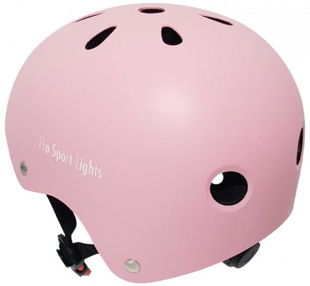 fietshelm junior polystyreen roze maat M