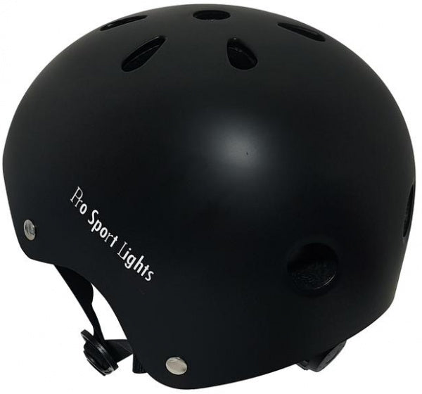 fietshelm junior polystyreen zwart maat M