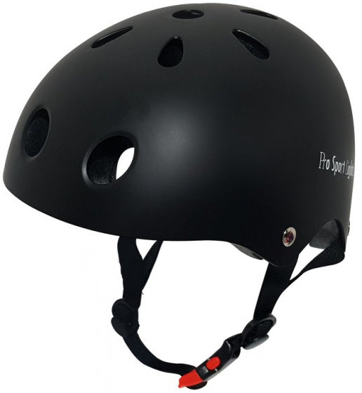 fietshelm junior polystyreen zwart maat M