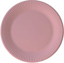 borden 23 cm karton roze 8 stuks