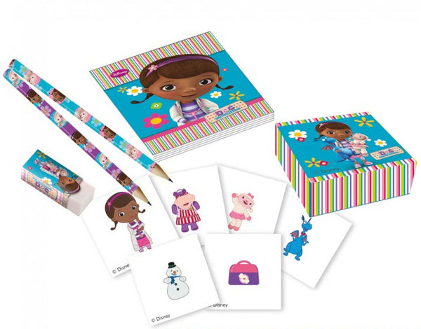 schrijfset Doc McStuffins junior blauw 16-delig