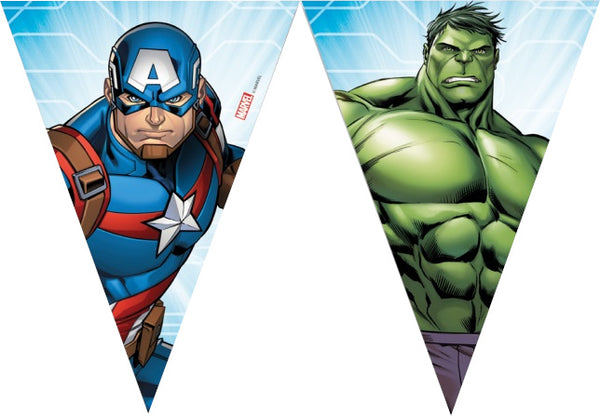 vlaggenlijn Mighty Avengers jongens 230 cm lichtblauw