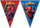vlaggenlijn Spider-Man Team Up junior 230 cm rood/blauw