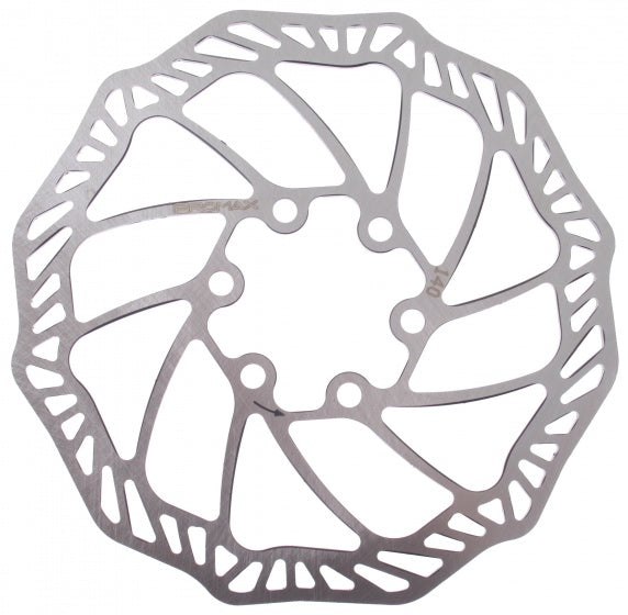 remschijf 140 mm 6 gaats staal zilver