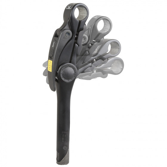 Stuurpen 1" Promax aluminium 0-70° verstelbare hoek met ø31,8 mm klem - zwart